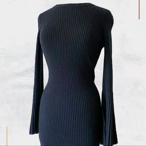 Alice + Olivia Gretel Dress with Bell Sleeves